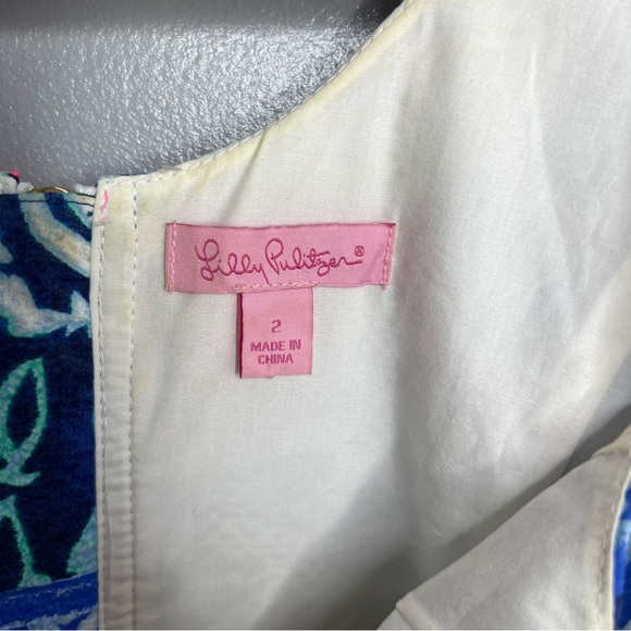 LILLY PULITZER Multicolor Blue Mila Shift Dress - Picture 8 of 8